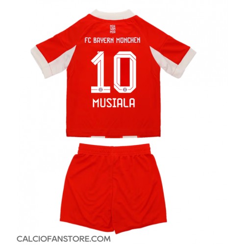 Maglia Calcio Bayern Munich Jamal Musiala #10 Prima Divisa Bambino 2025-26 Manica Corta (+ pantaloncini)